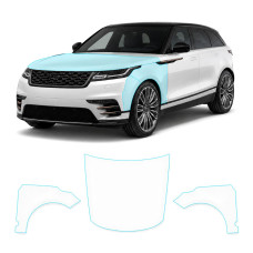 Антигравийная защитная бронепленка по лекалам для Land Rover Range Rover Velar L560 2017-2020 - капот и передние крылья