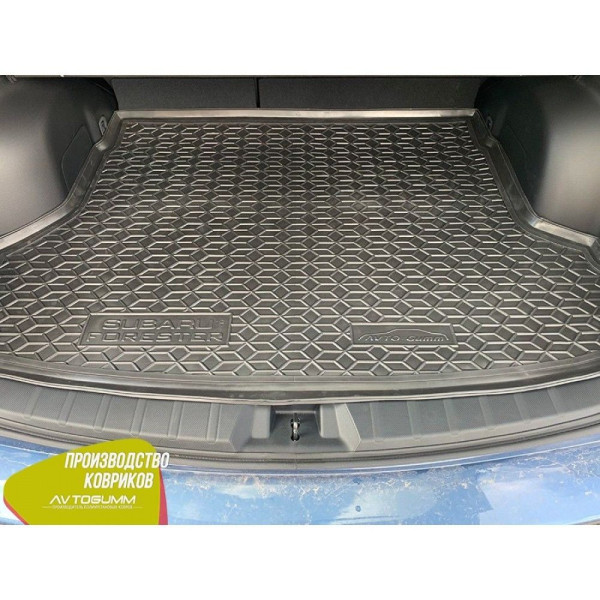 Автомобільний килимок в багажник Subaru Forester 5 2018 - без сабвуфера / Гумовий (Avto-Gumm)