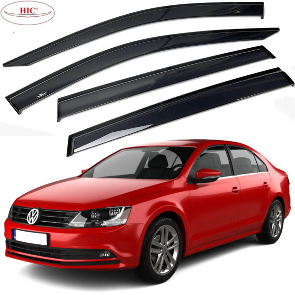 Дефлекторы окон ветровики HIC для Volkswagen Jetta VII 2018- Оригинал (VW76)