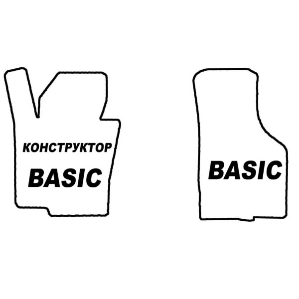 Коврики в салон передние EVA КОНСТРУКТОР (Комплект Basic)