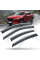 Дефлекторы окон ветровики Benke для Mazda CX-5 (KF) (USA) 2017- Молдинг Из Нержавеющей Стали 3D (BMDC51723-W/S)