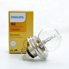 Автолампа галогенна Philips 12V R2 45/40W P45t 1 шт (12620C1)