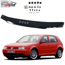 Дефлектор капота мухобойка для Volkswagen Golf IV 1997-2002 (Vip Tuning) VW12
