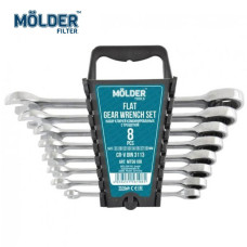 Набір ключів комбінованих Molder з тріскачкою 8-19 мм 8 шт (MT56108)