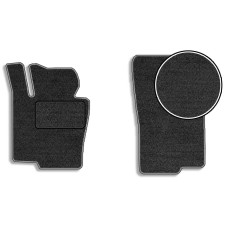 Передние ворсовые коврики для Volkswagen Passat B6 2005-2010 с подпятником 2 шт (Carrera)