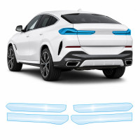 Антигравийная защитная бронепленка по лекалам для BMW X6 G06 facelift 2023- задние фонари стопы