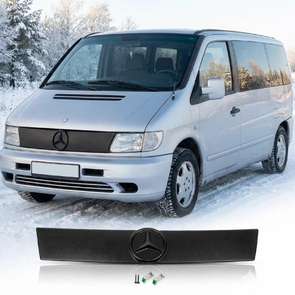 Зимова накладка на радіаторні решітку Mercedes Vito 638 1998-2003 AutoElement zim 022