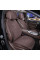 Накидки на передние сидения Алькантара Maybach Дополнительная вентиляция Коричневые 2 шт