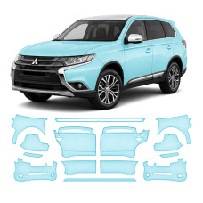 Антигравійна захисна бронеплівка за лекалами для Mitsubishi Outlander GG facelift 2015-2021 - повний кузов