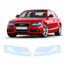 Антигравійна захисна бронеплівка за лекалами для Audi A4 B8 2008-2015 - оптика (фари та ПТФ)