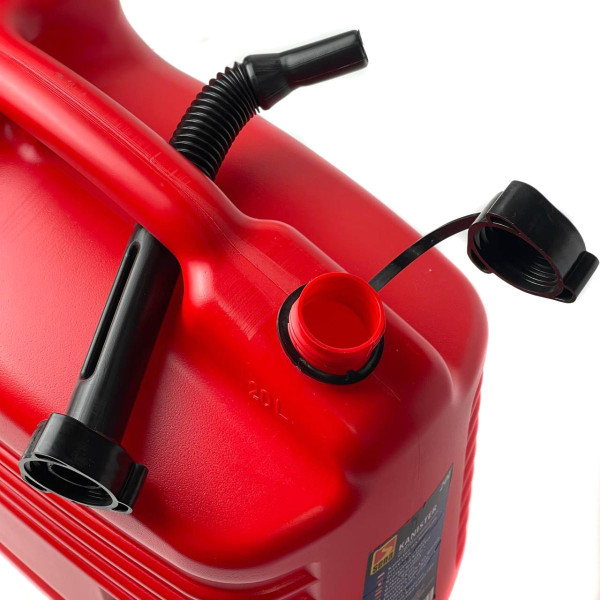 Канистра 20л Для Нефте Продуктов Плотная с лейкой Красная (Гост HDPE-02)