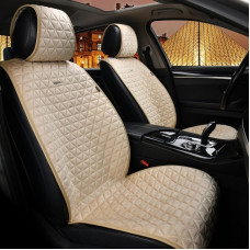 Накидки для передніх сидінь Алькантара Elegant Milano Бежевий 2 шт (700 315)