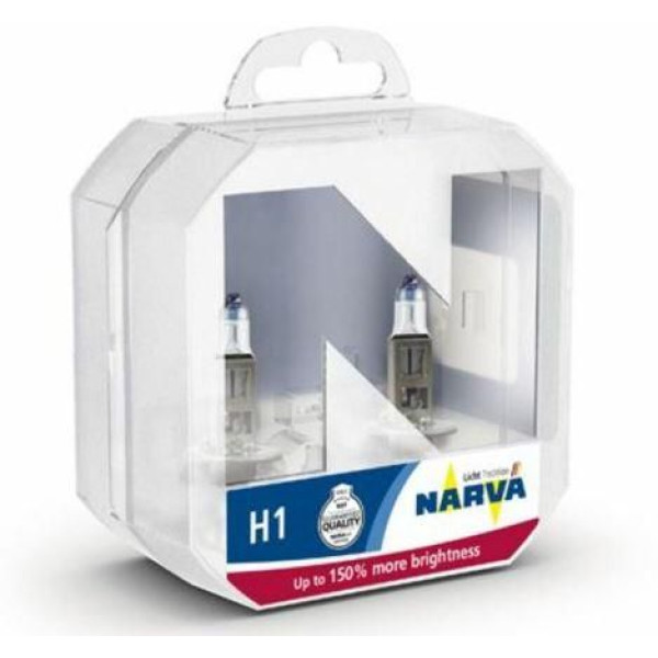 Лампа H1 12V 55W +150% Range Power Narva (Box-2шт) (480682100)