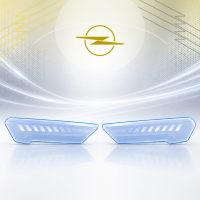 Антигравийная защитная бронепленка по лекалам для Opel Grandland I 2017-2020 - оптика (фары и ПТФ)