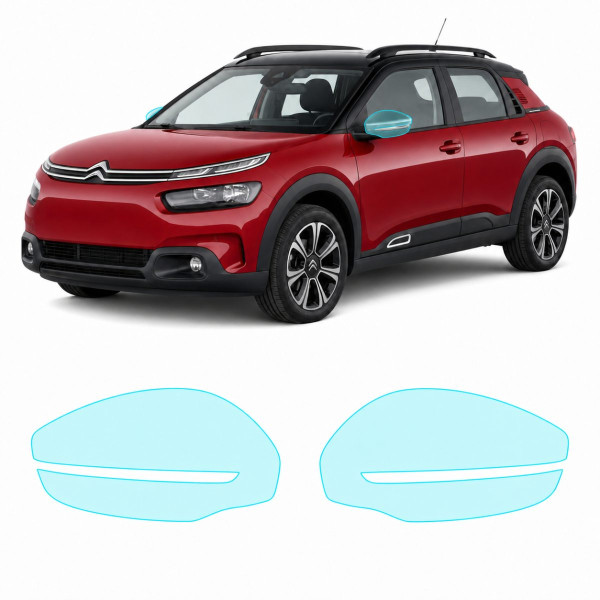 Антигравійна захисна бронеплівка за лекалами для Citroen C4 Cactus I facelift 2018-2020 - дзеркала