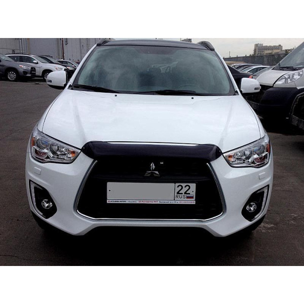 Дефлектор капоту мухобійка для MITSUBISHI ASX 2013-, короткий