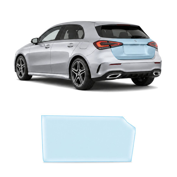 Антигравийная защитная бронепленка по лекалам для Mercedes-Benz A-Class W177 facelift 2022- зона крышки багажника