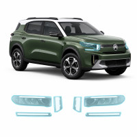 Антигравійна захисна бронеплівка за лекалами для Citroen C3 Aircross II 2024- оптика (фари та ПТФ)