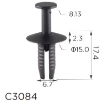 Кліпса кріплення Натискна Розпірна BMW VW AUDI SEAT SKODA MERCEDES (51111908077 N90359101 11602) C3084