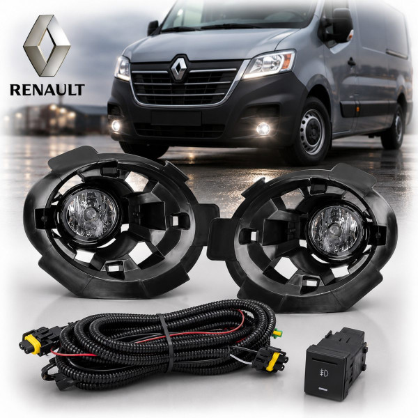 Протитуманні фари для Renault Master 2011-2019 H11 55W з проводкою Комплект (OEM: LH-8200002469 RH-8200002470) (RN-6060)