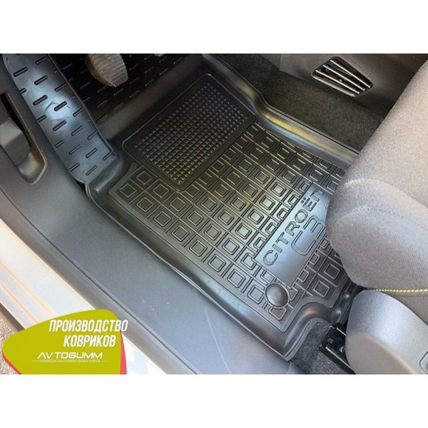 Водительский коврик в салон Citroen C3 2017- (Avto-Gumm)