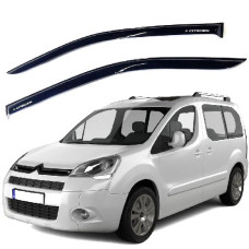 Дефлекторы окон ветровики для Citroen Berlingo II 2008-2018 Скотч 3M 2 шт Voron Glass