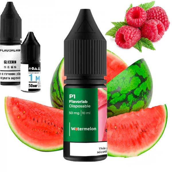 Рідина Самозаміс Flavorlab P1 10ml Raspberry watermelon Малина кавун