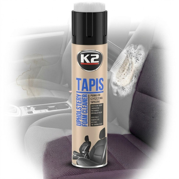 Пенный очиститель салона K2 Tapis Aero шетка 600 мл Оригинал (K206)