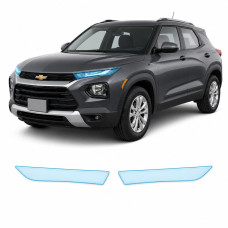 Антигравийная защитная бронепленка по лекалам для Chevrolet Trailblazer I 2021- оптика (фары и ПТФ)