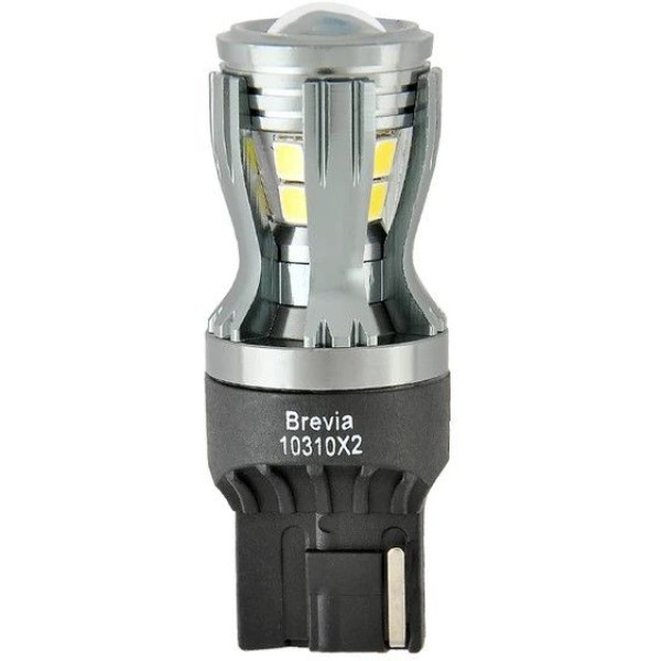 LED автолампа Brevia PowerPro 12/24V W21W 14x2835SMD 350Lm 6000K CANbus W3x16d 2 шт (10310X2)