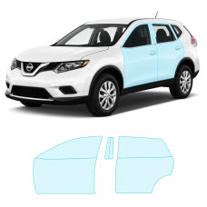 Антигравійна захисна бронеплівка за лекалами для Nissan Rogue / X-Trail T32 2014-2017 - зони дверей і стійки вікон