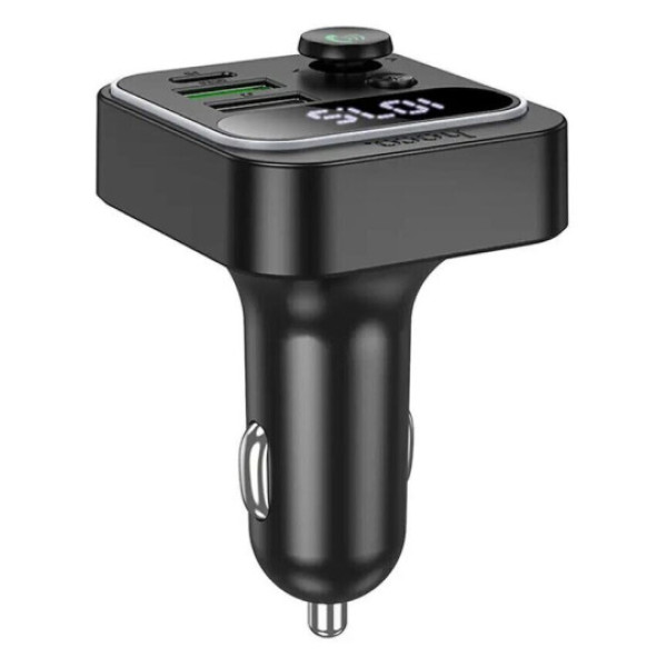 Автомобільний FM модулятор (трансмітер) Hoco E86 2хUSB Type-C PD48W + QC3.0
