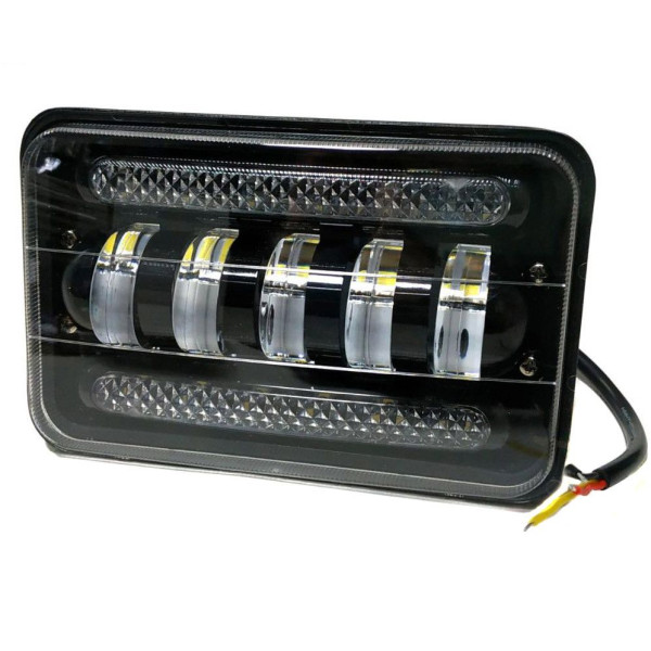 Світлодіодна додаткова LED фара ближнє світло з ДХО 170х105х80 mm/75W/5W*15/10-30V/1 шт