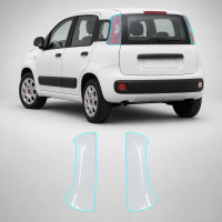 Антигравійна захисна бронеплівка за лекалами для Fiat Panda III 2011-2024 - задні ліхтарі стопи