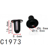 Клипса крепления молдинга Audi Seat Skoda VW (3C0853586) C1973