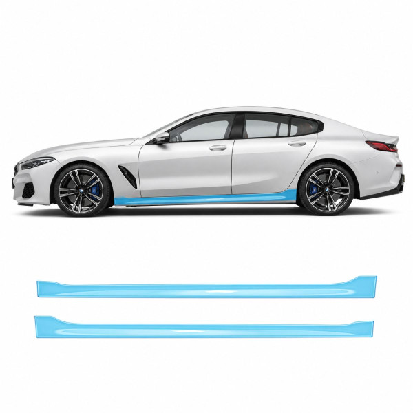 Антигравийная защитная бронепленка по лекалам для BMW 8 Series G15/G14/G16 facelift 2022- нижняя зона кузова пороги