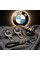 Автонабір На стилі №14 для BMW із заглушок ременів безпеки та брелока з логотипом / Ароматизатор Pitbull