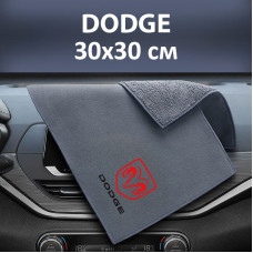 Флисовое полотенце для авто с логотипом Dodge 30х30 см
