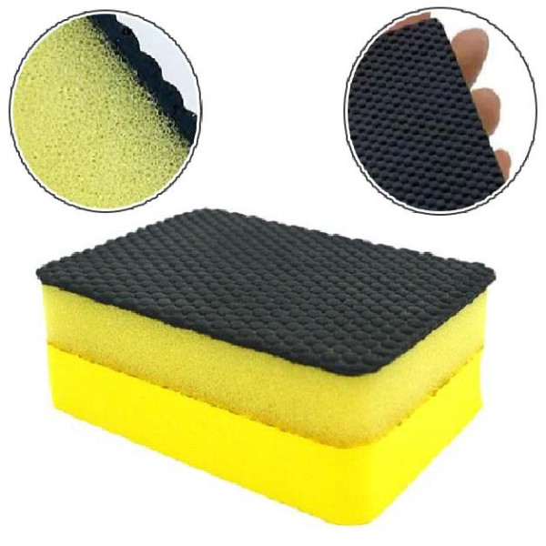Губка с глиной автоскраб 7 см x 5 см x 2,8 см (Для Лака Краски Металла Пластика)