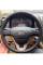 Чехол Оплетка Руля для Honda CR-V 2006-2012 Кожа (Модельная Выкройка) №21