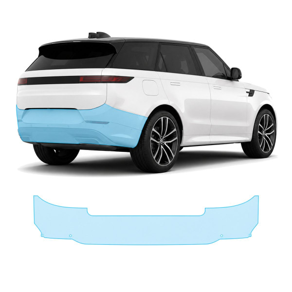 Антигравийная защитная бронепленка по лекалам для Land Rover Range Rover Sport L461 2022- задний бампер