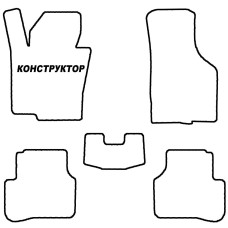 Коврики в салон комплект EVA КОНСТРУКТОР