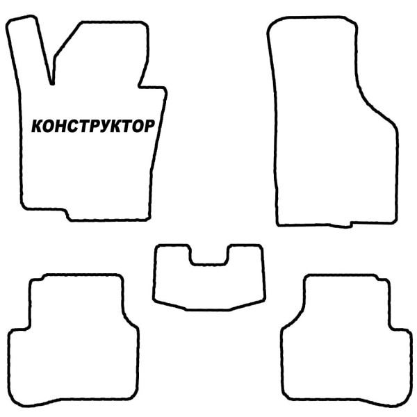 Коврики в салон комплект EVA КОНСТРУКТОР