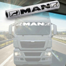 Наклейка на лобове скло авто MAN 135 x 1000 мм Зовнішня Чорна