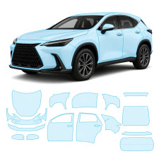 Антигравийная защитная бронепленка по лекалам для Lexus NX AZ20 2021- полный кузов
