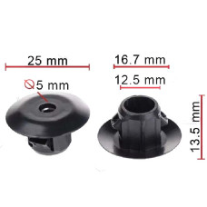 Клипса крепления молдинга порогов TOYOTA (76924-13020 7692413020 13334) C1898