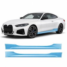 Антигравийная защитная бронепленка по лекалам для BMW 4 Series G22 2020-2024 - нижняя зона кузова пороги