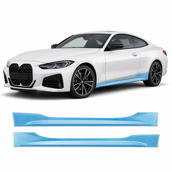 Антигравийная защитная бронепленка по лекалам для BMW 4 Series G22 2020-2024 - нижняя зона кузова пороги