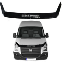 Дефлектор капоту мухобійка Volkswagen Crafter 2006-2016 Voron Glass