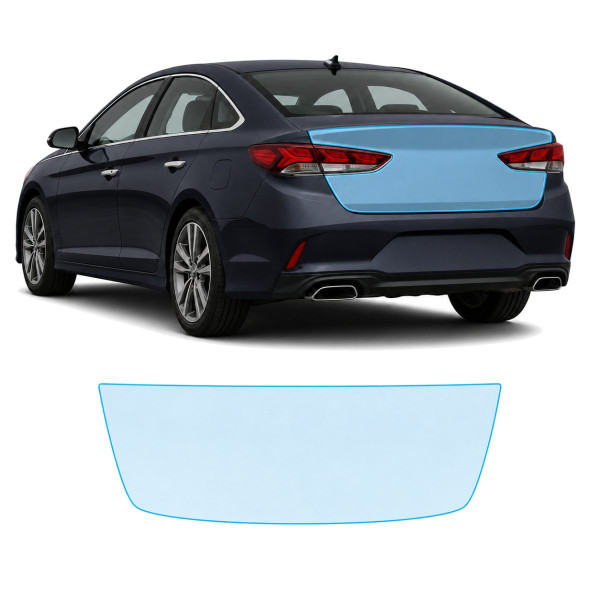 Антигравийная защитная бронепленка по лекалам для Hyundai Sonata LF facelift 2017-2019 - зона крышки багажника